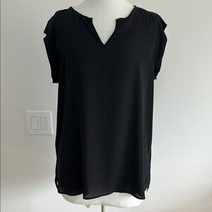 Pleione Hi-Lo Pleated Back Tunic L